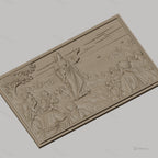 Fichier CNC & impression 3D Jésus prêchant aux disciples, scène religieuse, haute qualité relief STL