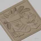 Fichier CNC & impression 3D Noël, chaussette de Noël, décorations, cadeau, haute qualité relief STL