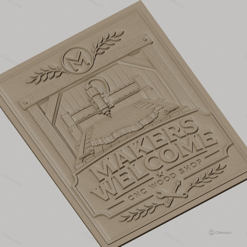 Fichier CNC & impression 3D atelier bois CNC, machine, plaque de bois, outils haute qualité relief STL