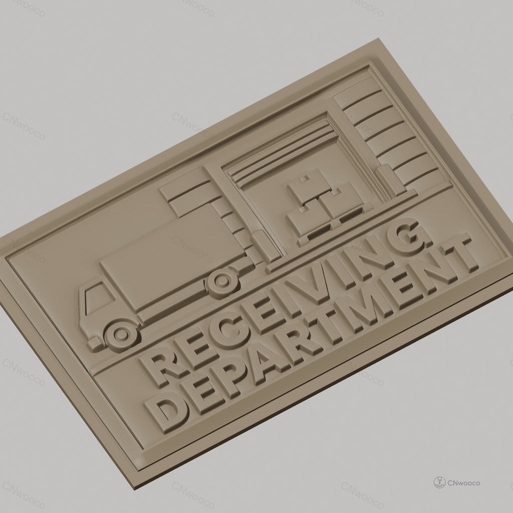 Fichier CNC & impression 3D receiving department camion palettes cartons relief, haute qualité relief STL