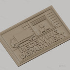 Fichier CNC & impression 3D receiving department camion palettes cartons relief, haute qualité relief STL