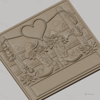 Fichier CNC & impression 3D thème western, bottes, chapeaux, roses, coeur en corde, haute qualité relief STL