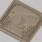 Fichier CNC & impression 3D tombeau vide de Jésus, croix et lys, haute qualité relief STL