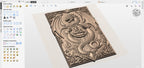 CNC-Datei keltischer Drache Wikingerschild, Fantasy-Holz-Basrelief, Drachen-Wanddekoration, Holzskulptur, 3D-Gravurmodell STL