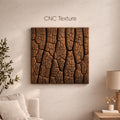 Fichier CNC panneau texture bois brûlé, bas-relief carbonisé rustique, décoration murale, panneau porte meuble, modèle gravure 3D STL