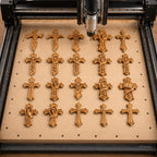 Fichier CNC & impression 3D pack 20 croix religieuses – bas-reliefs chrétiens pour sculpture bois, décoration murale STL