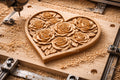 Fichier CNC & impression 3D cœur de roses – bas-relief floral très haute qualité pour sculpture bois, décoration murale STL