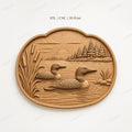 CNC & impression 3D huards sur lac avec roseaux et forêt, fichier STL très haute qualité
