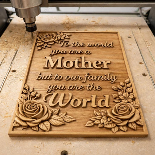 Fichier CNC & impression 3D cadeau fête des mères – cœur floral avec roses pour décoration murale maman STL