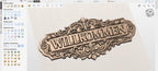 CNC-Datei "Willkommen" – ornamentales Basrelief für Holzskulptur, Wanddekoration STL