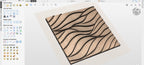 Fichier CNC panneau texture bois vague, bas-relief ondulé décoratif, décoration murale, surface texturée, modèle gravure 3D STL