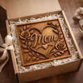 Blumenherz CNC-Datei Rosen – Holz-Basrelief für Muttertagsgeschenk, Wanddekoration Mama STL