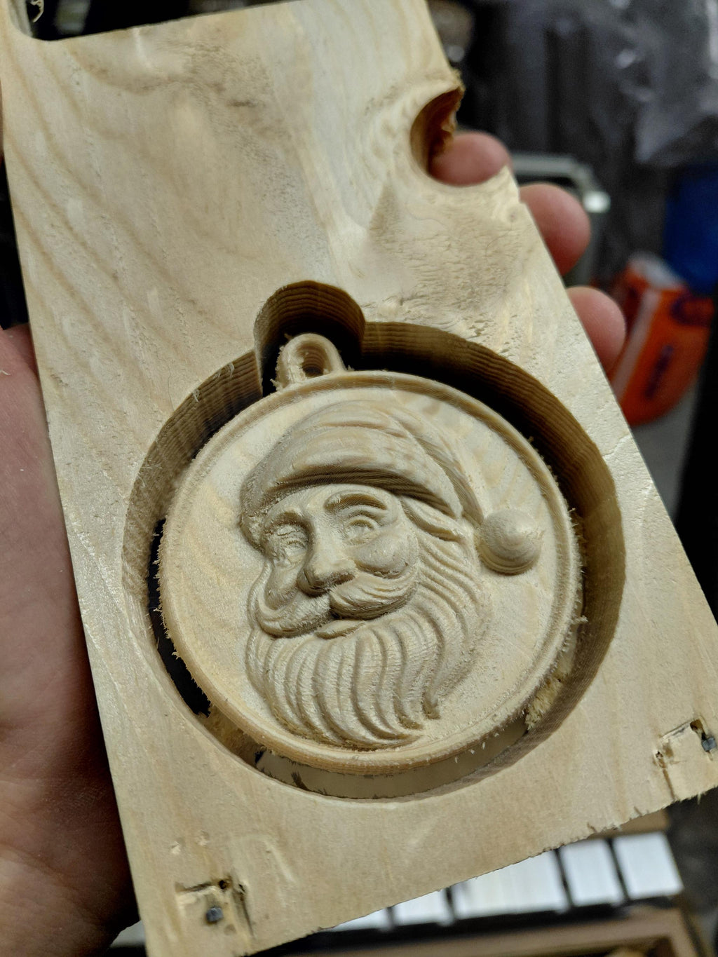 CNC-Datei Weihnachtsdekoration – 3D-Ornament-Relief für Holzschnitzerei, kompatibel mit VCarve Aspire, crv3d crv STL