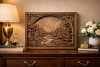 Fichier CNC paysage bas-relief 3D – STL pour routeur CNC, VCarve/Aspire – décoration murale numérique