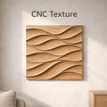Fichier CNC panneau texture bois vague – bas-relief pour sculpture bois, design porte de meuble et décoration murale STL