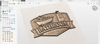 CNC-Datei Badezimmerpaneel, rustikale Badewanne Relief, Wanddekoration, Badezimmer-Schild, 3D STL-Graviermodell