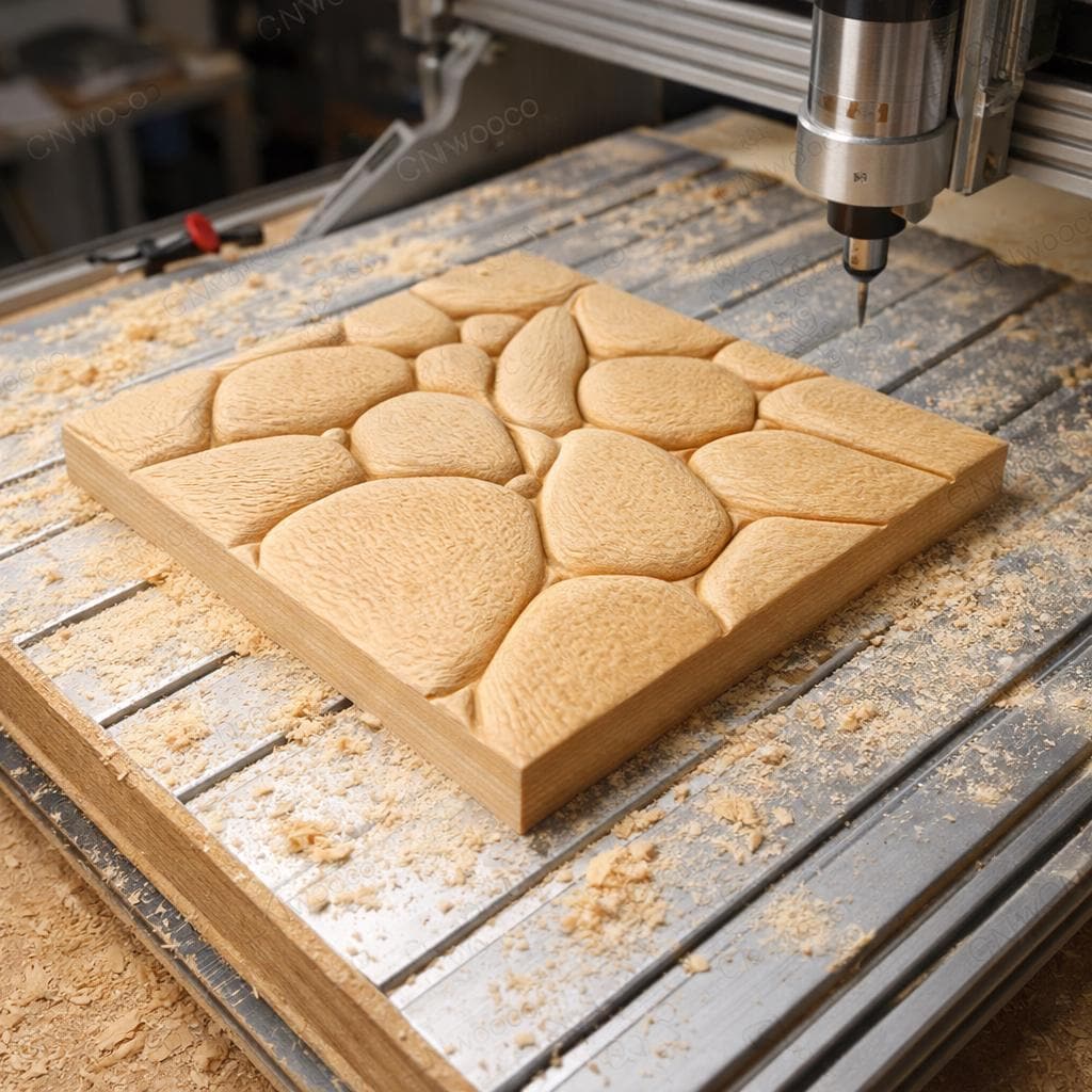 Fichier CNC panneau texture bois décorative – bas-relief motif pour sculpture bois, design panneau mural et porte de meuble STL