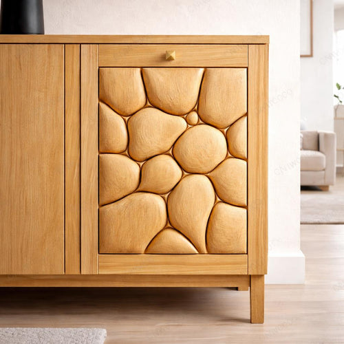 Fichier CNC panneau texture bois décorative – bas-relief motif pour sculpture bois, design panneau mural et porte de meuble STL