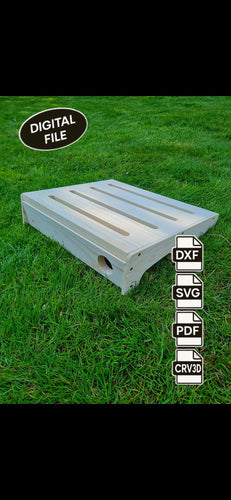 Fichier CNC pedalboard guitare – plan pour pédalier avec formats dxf svg pdf crv3d crv, compatible VCarve STL