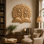 CNC & impression 3D arbre sortant d’un livre ouvert, fichier STL très haute qualité