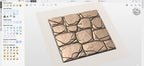 Fichier CNC panneau texture bois effet mur pierre, bas-relief décoratif, décoration murale, porte meuble, modèle gravure 3D STL