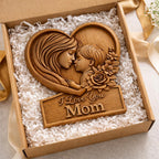 CNC- und 3D-Druckdatei Blumenherz Rosen – Holz-Basrelief als Muttertagsgeschenk, Wanddekoration STL