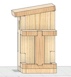 Fichier CNC nichoir à oiseaux – modèle pour fraiseuse CNC, téléchargement digital dxf svg ai pdf crv crv3d
