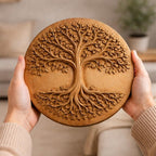 CNC-Datei „Baum des Lebens“ – spirituelles Basrelief für Holzskulpturen, STL-Wanddekoration