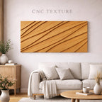 Fichier CNC panneau texture bois vague moderne – bas-relief motif pour sculpture bois, design façade meuble et décoration murale STL