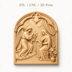CNC & impression 3D relief biblique du fils prodigue, scène chrétienne religieuse, fichier STL très haute qualité