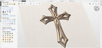 Fichier CNC & impression 3D – croix chrétienne en bas-relief 3D, modèle STL pour sculpture bois et décoration murale