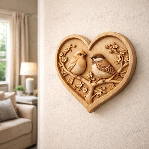 Fichier CNC boîte cœur, design romantique, digital download, fichiers stl dxf svg pdf ai crv crv3d
