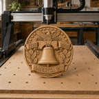 CNC- & 3D-Druckdatei Amerika 250 Bundle, 3 patriotische STL-Reliefs, USA Jubiläum 1776 2026