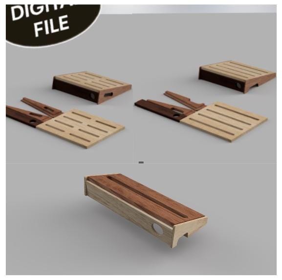 Pack 3 CNC Pedalboard Files – Small Guitar Pedalboard DXF SVG pdf stl crv3d crv Digital Download