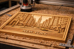 CNC-Datei New York 3D-Basrelief, Wanddekoration Holz Stadt, Holzskulptur, 3D STL Gravurmodell
