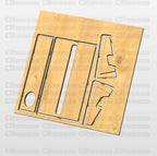 Fichier CNC pedalboard guitare compact – plan pour petit pédalier, formats dxf svg pdf crv3d crv STL