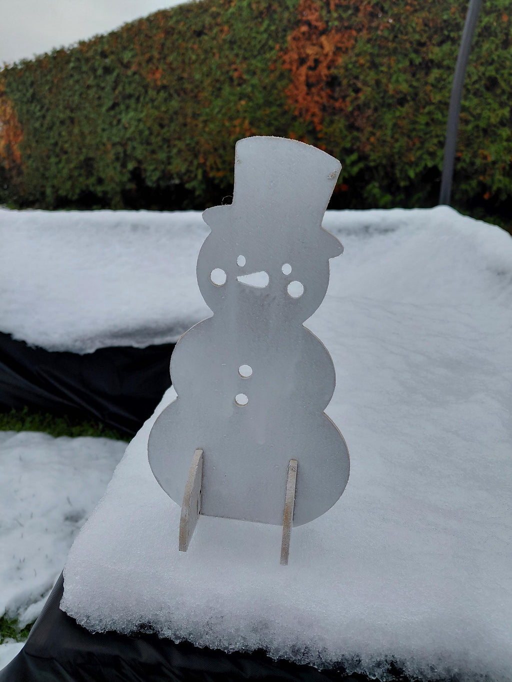 CNC- & Laser-Schneemann Weihnachten – Weihnachtsdekoration für CNC und Laser, Formate svg dxf ai pdf crv3d crv