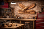 CNC-Datei Adler 3D-Relief, Wanddekoration Wildtier, Holzskulptur, Gravurfräser Modell STL