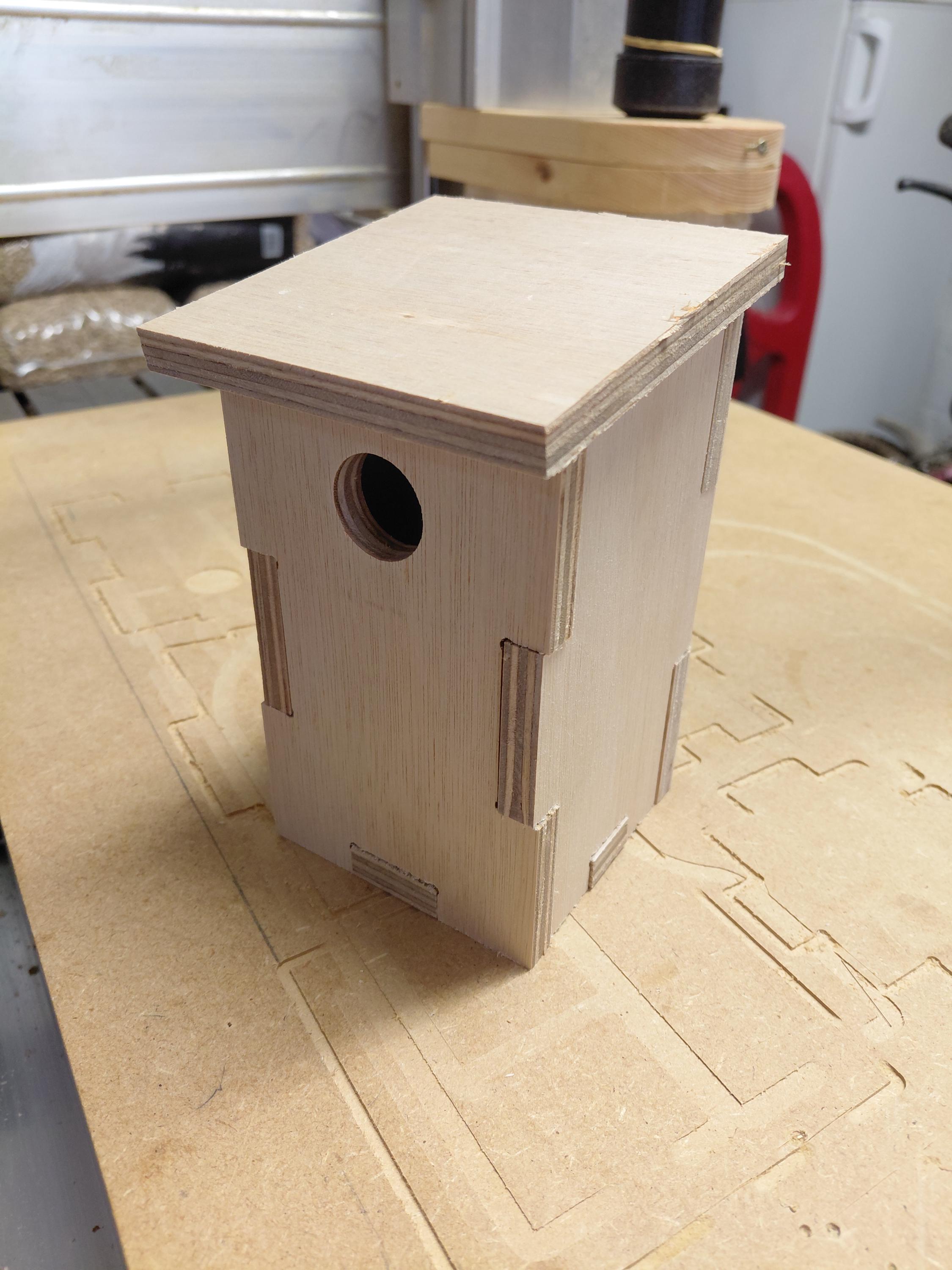 Fichier CNC nichoir oiseaux, modèle 3D jardin, digital download, fichiers dxf svg ai pdf crv crv3d