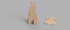 CNC- & Laser-Schneemann Weihnachten – Weihnachtsdekoration für CNC und Laser, Formate svg dxf ai pdf crv3d crv