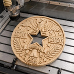 Fichier CNC & impression 3D America 250 – bas-relief aigle USA 1776-2026, Liberty Bell, 4th of July STL bois