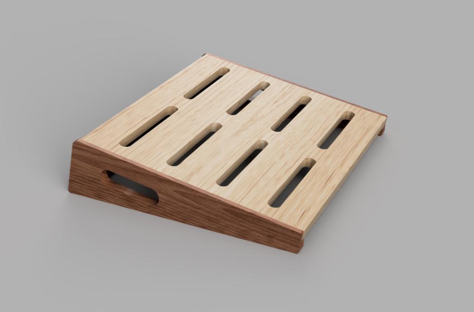Fichier CNC pedalboard guitare, support pédales effet, digital download, fichiers stl dxf svg pdf crv crv3d