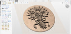 CNC-Datei Blumenstrauß Rosen – 3D-Relief für Holzskulptur, Wanddekoration STL