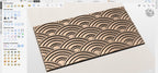 Fichier CNC panneau texture bois vague seamless – bas-relief pour sculpture bois, design porte de meuble et panneau mural STL