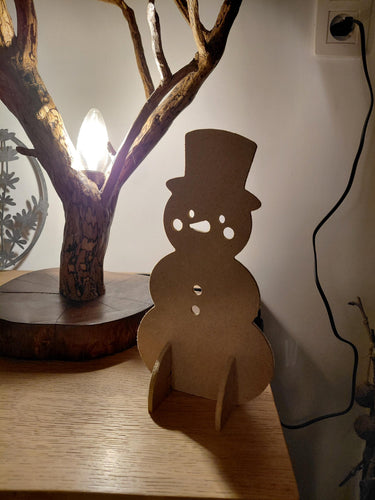 Fichier CNC & laser bonhomme de neige Noël – décoration noël pour CNC et laser, formats svg dxf ai pdf crv3d crv