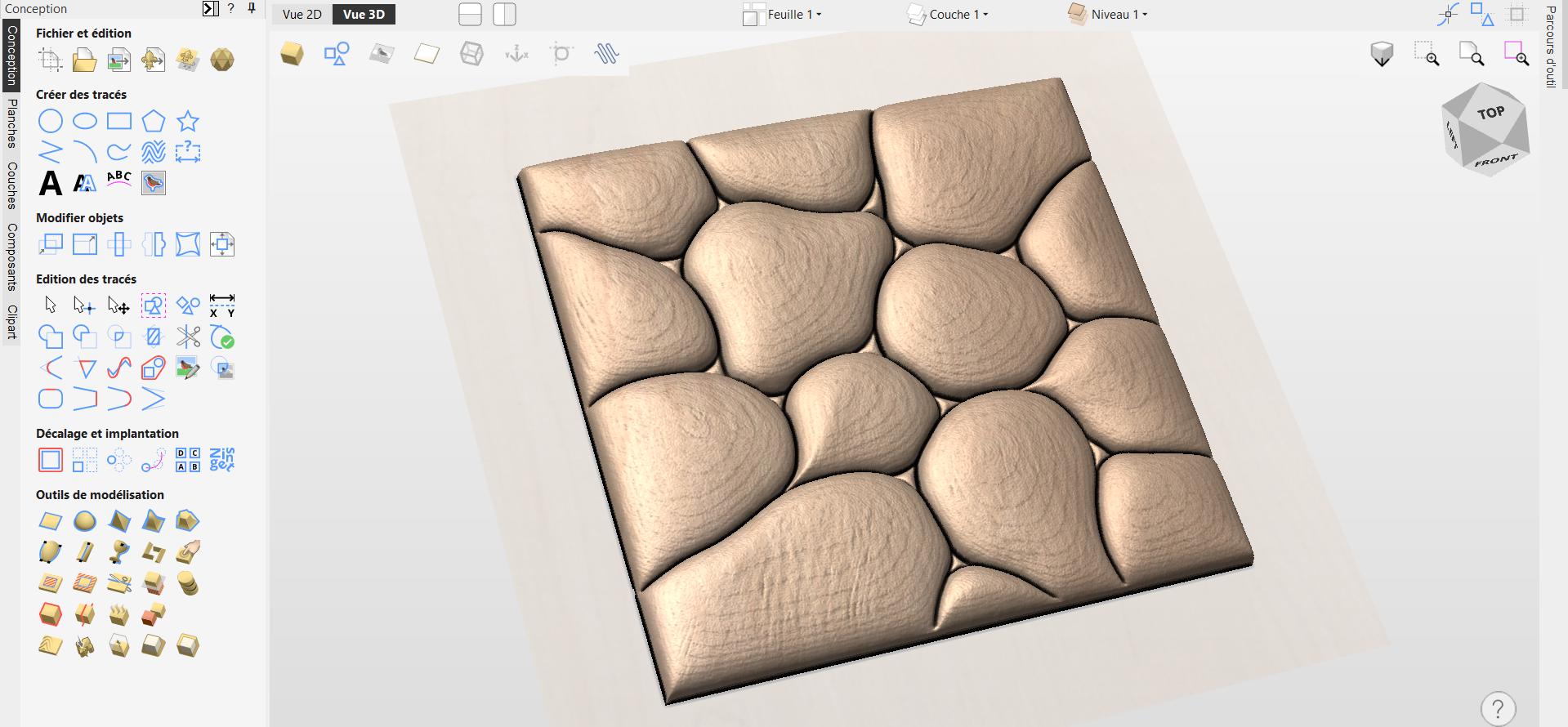 Fichier CNC panneau texture bois décorative – bas-relief motif pour sculpture bois, design panneau mural et porte de meuble STL