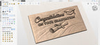 Fichier CNC & impression 3D panneau félicitations diplôme – bas-relief graduation pour sculpture bois, décoration murale STL