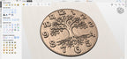 Fichier CNC horloge arbre de vie – bas-relief spirituel pour sculpture bois, décoration murale STL