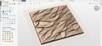 Fichier CNC panneau texture bois abstraite – bas-relief pour sculpture bois, design porte de meuble et décoration murale STL