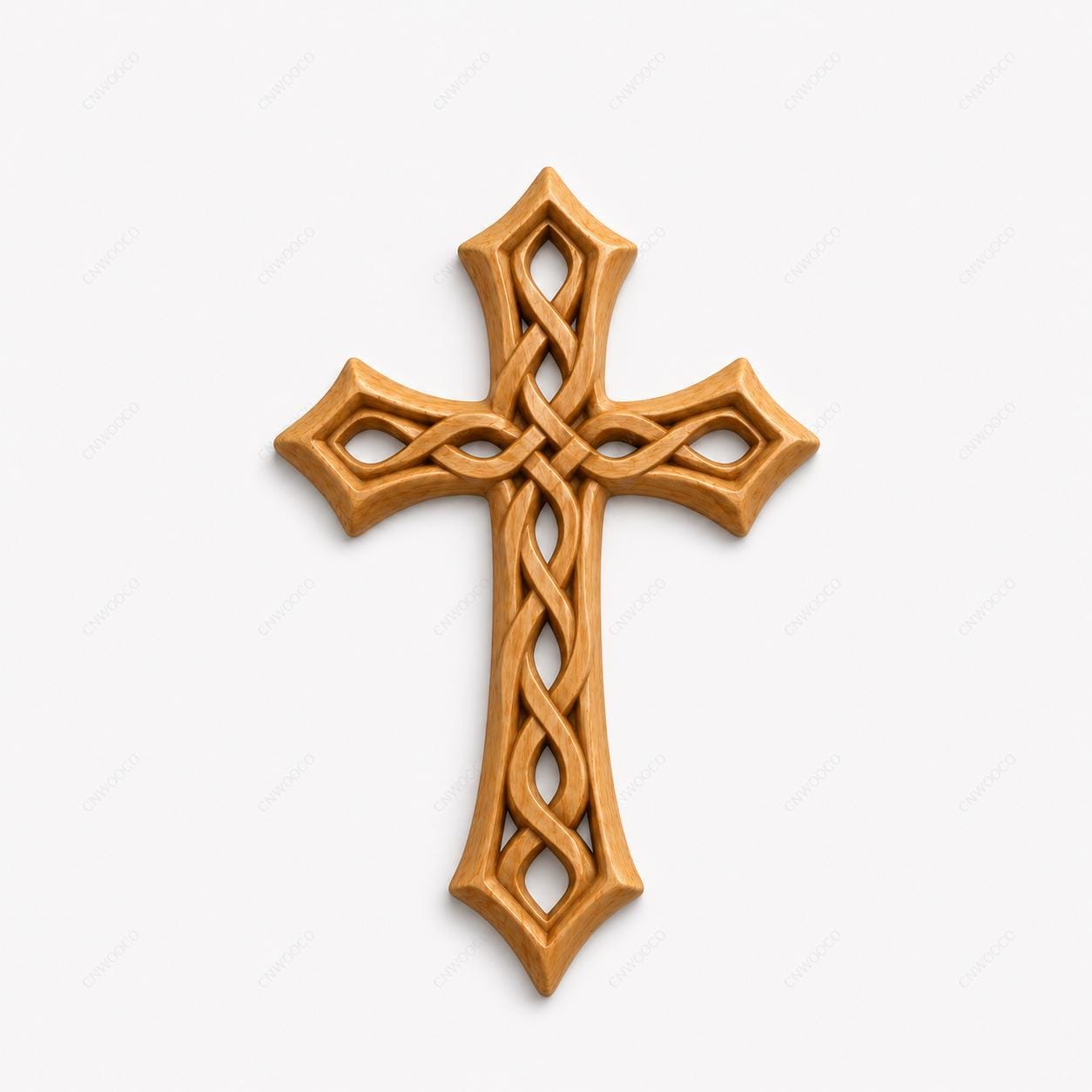 Fichier CNC & impression 3D – croix chrétienne en bas-relief 3D, modèle STL pour sculpture bois et décoration murale